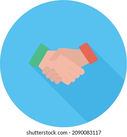 Partnerschaftssymbol, Vektorbild. Kann auch für unternehmerische Initiative verwendet werden. Geeignet für mobile Apps, Web-Apps und Printmedien.