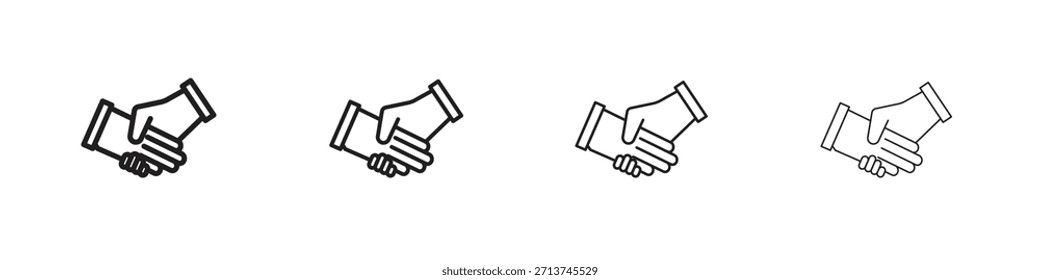 ícone Parceria. Pictogramas isolados por vetor.
