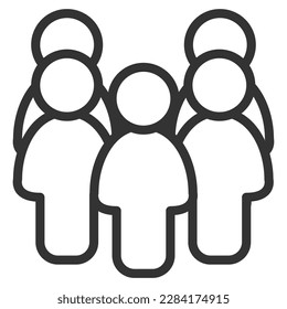 icono de asociación símbolo de símbolo de signo de vector ilustración ilustración gráfico, personas de negocios