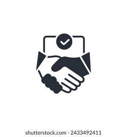 partnership icon. vector.Editable stroke.linear style sign for use web design,logo.Symbol illustration.