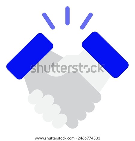Partnership icon for web, app, infographic, etc