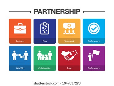 Partnership Infographic Icon Set