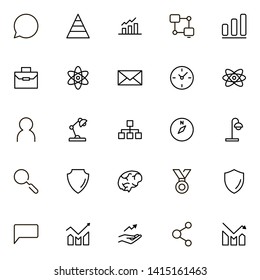Partnership line icon set. Collection of high quality black outline logo for web site design and mobile apps. Vector illustration on a white background