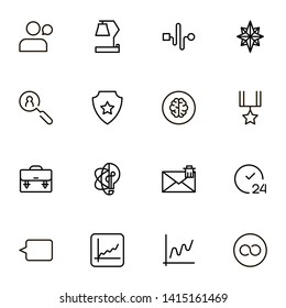 Partnership line icon set. Collection of high quality black outline logo for web site design and mobile apps. Vector illustration on a white background