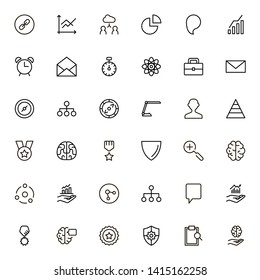 Partnership line icon set. Collection of high quality black outline logo for web site design and mobile apps. Vector illustration on a white background