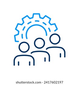 Partnership line icon. Vector illustration. Editable stroke. Easily changes to any color.