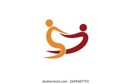 Ícone do vetor do design do logotipo da parceria