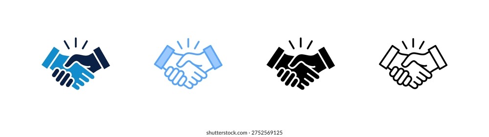 Partnership Multiple Style Icon Set Collection