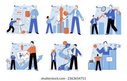 Partnership offer. Vector illustration. Financial considerations play crucial role in evaluating partnership offers Jobs provide opportunities for individuals to contribute to business Contracts