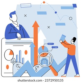 Partnerschaftliches Angebot. Vektorgrafik. Vektorgrafiken bieten vielseitige und skalierbare grafische Assets Illustrationen, die abstrakte Konzepte und Ideen visuell darstellen Ein Erfolg im Geschäftsleben oft