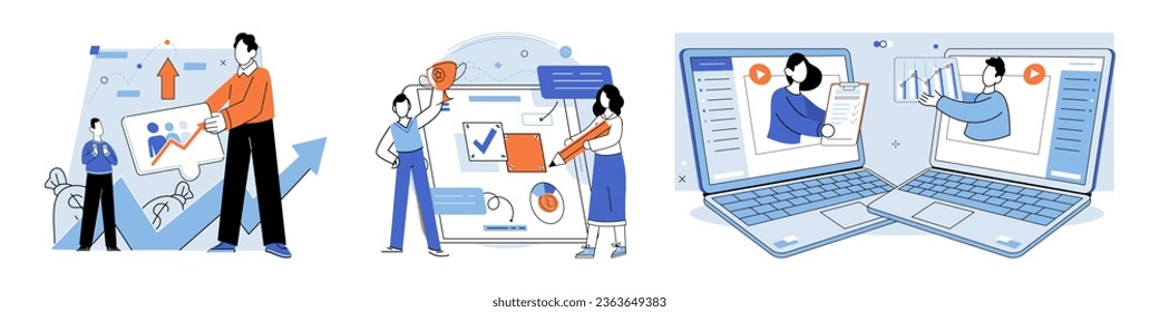 Partnership offer. Vector illustration. A persons success in business often comes from finding right partnership The partnership offer metaphor represents invitation to collaborate and work together