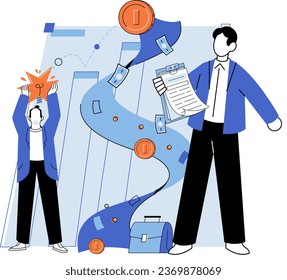 Partnership offer. Vector illustration. Startups often seek partnership opportunities to accelerate their growth Trust is foundation any successful partnership Meetings facilitate open communication