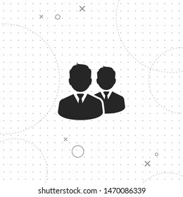 Partnership, partners, vector best flat icon on texture background , EPS 10