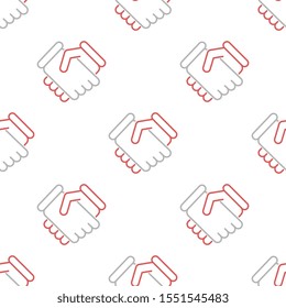 Partnership seamless pattern design, Repeat textile design. Fabric print.
