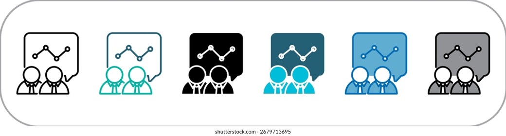Conjunto de iconos individuales de asociación Ilustración de varios estilos