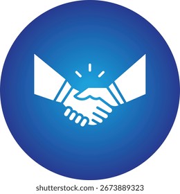 Partnerschaftliches einzelnes Vektorsymbol