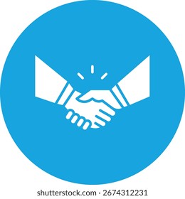 Partnership sinle vector icon illustration