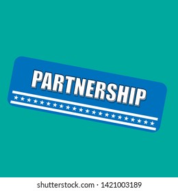 partnership stamp - original label,sticker,tag 