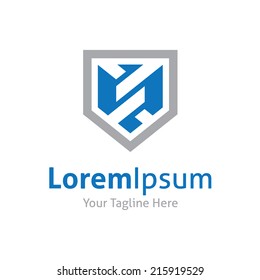 Partnership strength corporation badge emblem vector logo icon