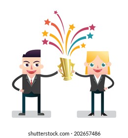 Partnership success concept 