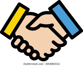 Vektorfarbzeichen-Symbol einer Partnerschaft