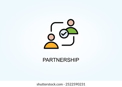 Partnership vector or logo sign symbol illustration