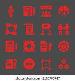 partnership web icons. Human and Contract, Brainstorming and Deal symbol, vector signs