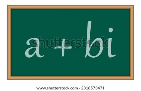 Parts of complex number in mathematics. imaginary part and real part. complex numbers standard form in mathematics
