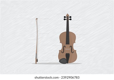 the parts that make up the violin and its bow