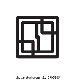 tecnología de diseño de logotipo vectorial de piezas