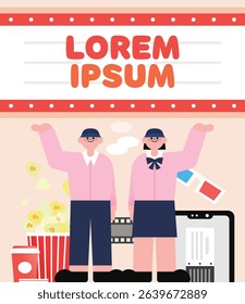 a part-time job, a job illustration