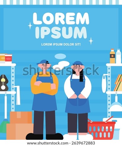 a part-time job, a job illustration
