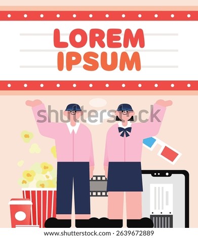 a part-time job, a job illustration