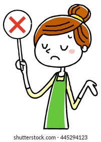 Part-time woman: answer incorrect