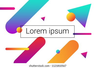 Party Abstract Background With Colorful Geometric. Wallpaper. Vector Illustration