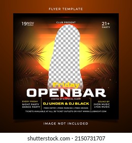 Party Afternoon Club Flyer Template