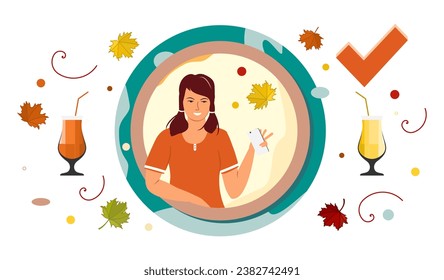 Party Alcohol Order Vector Drink Girl Celebration
