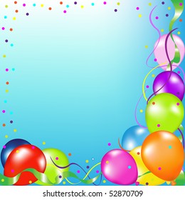 Party Background With Balloons