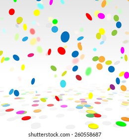 Party Background With a Colorful Confetti. Vector Ilustration.