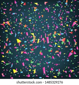 Party Background with colorful tinsel. Vector illustration. EPS10.