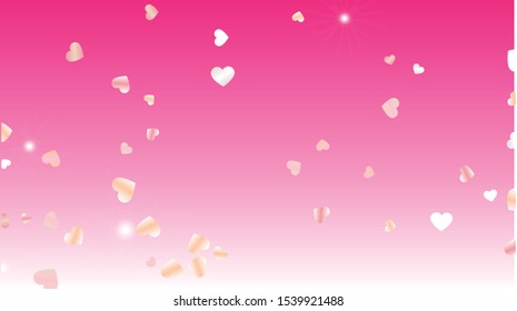 Party Background with Confetti of Glitter Particles. St. Valentine Day. New Year pattern. Light Spots. Explosion of Confetti. Glitter Vector Illustration. Design for Cover.