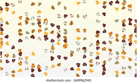 Party Background with Confetti of Glitter Particles. St. Valentine Day. Birthday pattern. Light Spots. Explosion of Confetti. Glitter Vector Illustration. Design for Flyer.