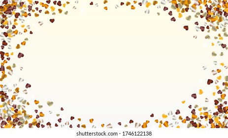 Party Background with Confetti of Glitter Particles. St. Valentine Day. Party pattern. Light Spots. Explosion of Confetti. Glitter Vector Illustration. Design for Web.