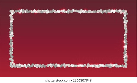 Party Background with Confetti of Glitter Particles. Sparkle Lights Texture. Christmas pattern. Light Spots. Star Dust. Explosion of Confetti. Design for Print.