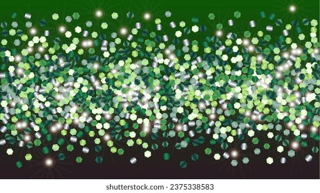 Party Background with Confetti of Glitter Particles. Sparkle Lights Texture. Disco pattern. Light Spots. Star Dust. Explosion of Confetti. Design for Invitation.