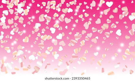 Party Background with Confetti of Glitter Particles. St. Valentine Day. New Year pattern. Light Spots. Explosion of Confetti. Glitter Vector Illustration. Design for Web.