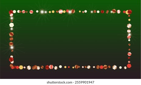 Party Background with Confetti of Glitter Particles. Sparkle Lights Texture. Holiday pattern. Light Spots. Star Dust. Explosion of Confetti. Design for Invitation.