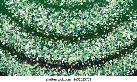 Party Background with Confetti of Glitter Star Particles. Sparkle Lights Texture. Celebration pattern. Light Spots. Star Dust. Christmass Design. Explosion of Confetti. Design for Magazine.