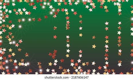 Fondo del partido con confetti de partículas de estrella brillante. Sparkle Luces Textura. Patrón disco. Puntos de luz. Star Dust. Diseño de Navidad. Explosión de Confetti. Diseño de la pancarta.