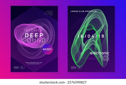 Party Background. Discotheque Set. Edm Concert Template. Green Dance Event. Pink Night Club Design. Festival Cover. Nightclub Beat Invitation. Blue Party Background